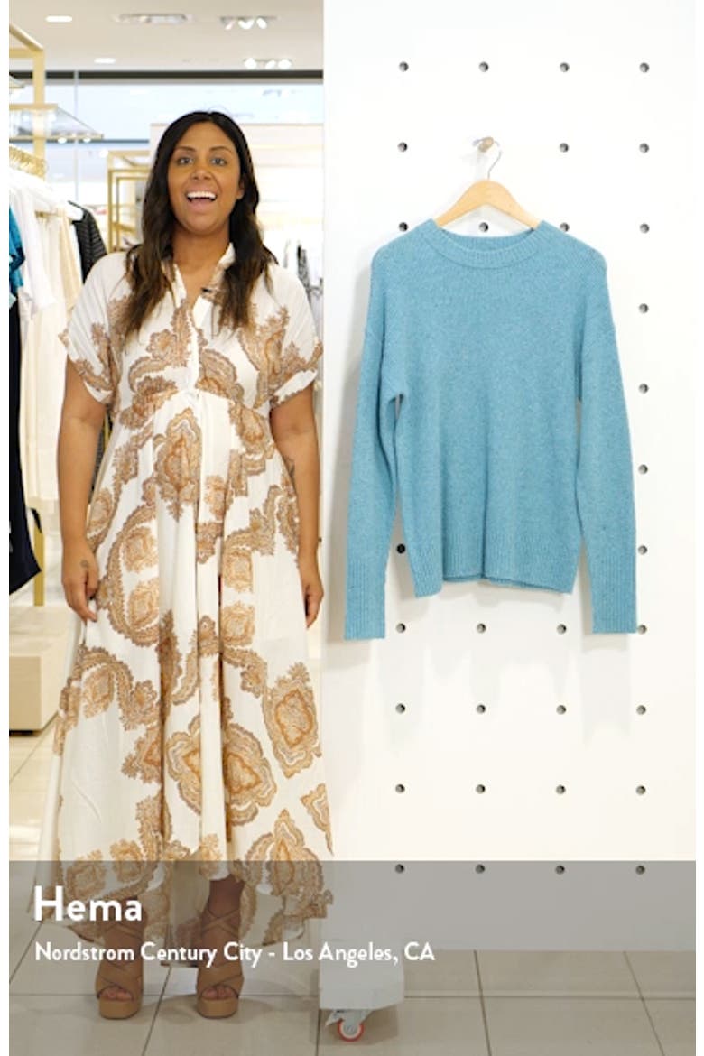 Flecked Crewneck Sweater (Nordstrom Exclusive) video