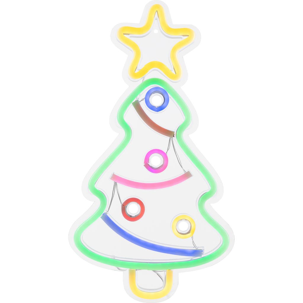 Northlight Led Neon Lighted Christmas Tree Wall Or Window Decoration In Multi