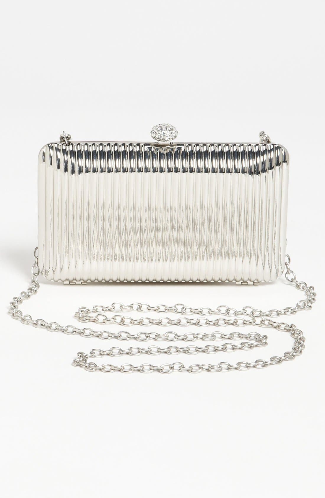 Glint Linear Ridge Clutch, Alternate, color, 