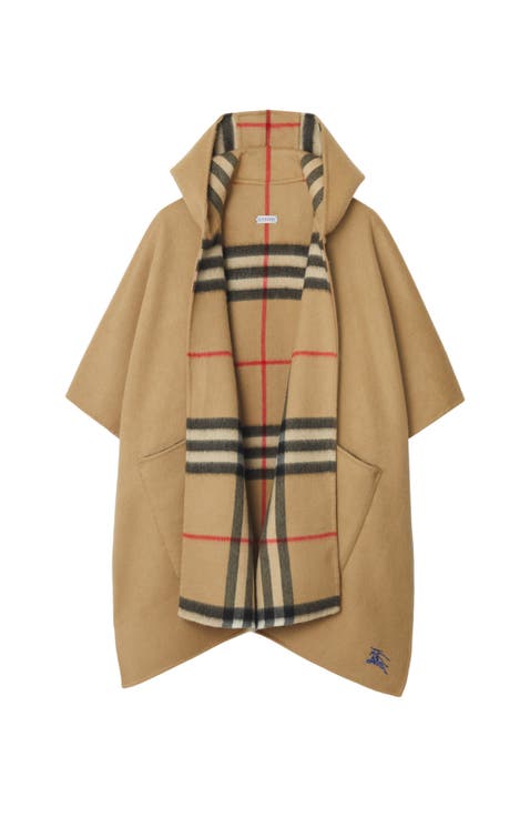 EKD Cashmere Hooded Cape