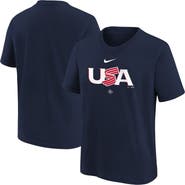 Nike Youth Nike Navy USA Baseball 2026 World Baseball Classic Country T-Shirt