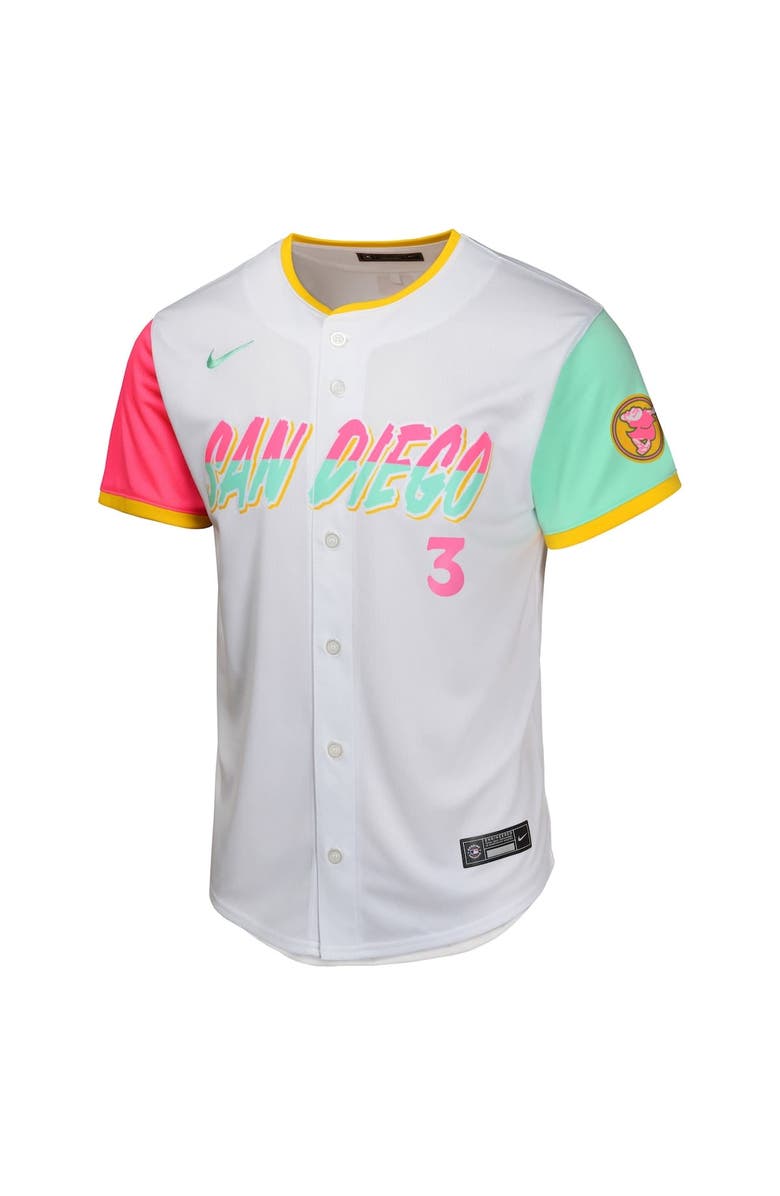Nike Youth Nike Jackson Merrill White San Diego Padres City Connect Limited Jersey, Alternate, color, 