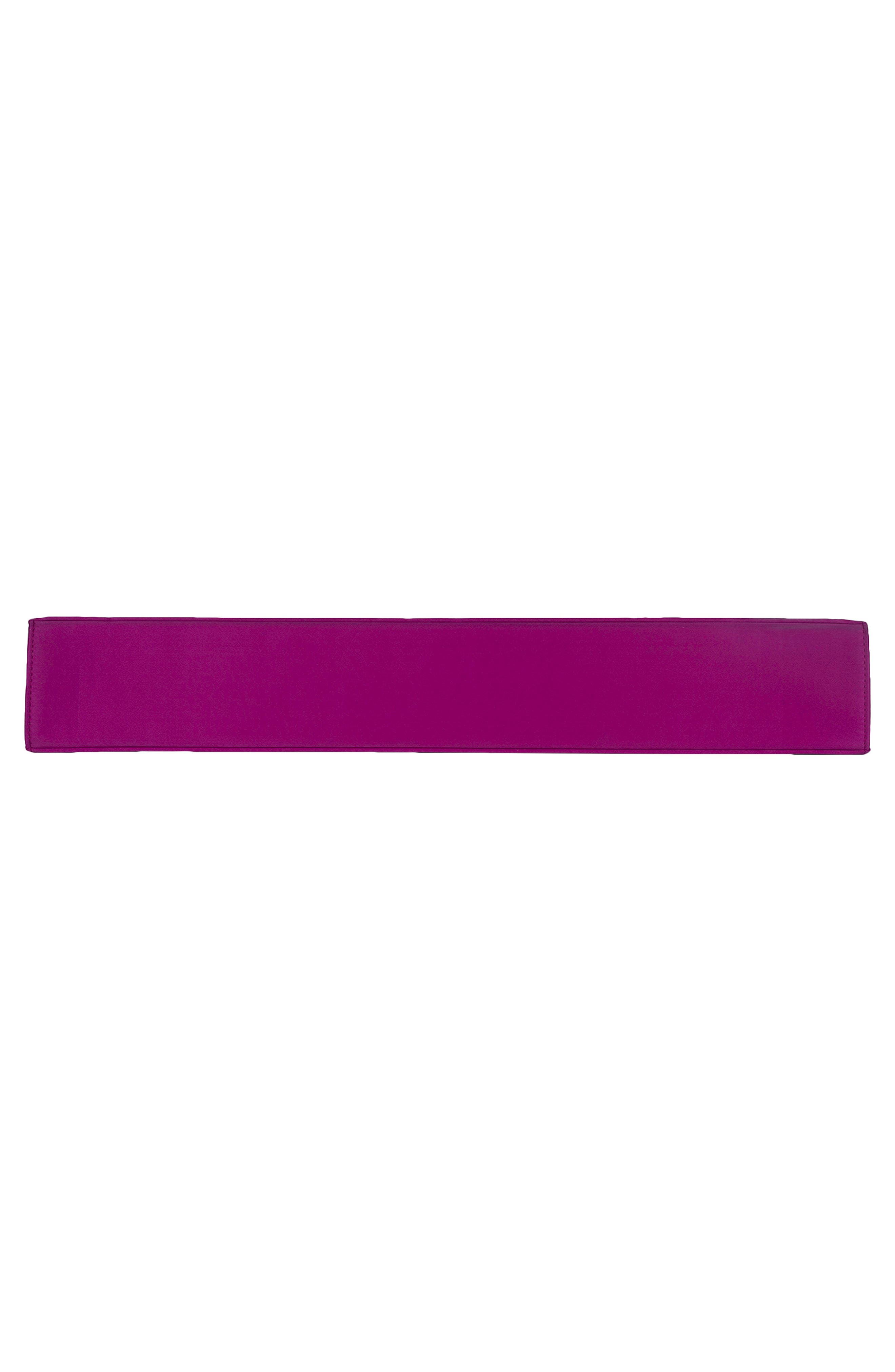 Premiere Frame Clutch, Alternate, color, FUCHSIA SATIN