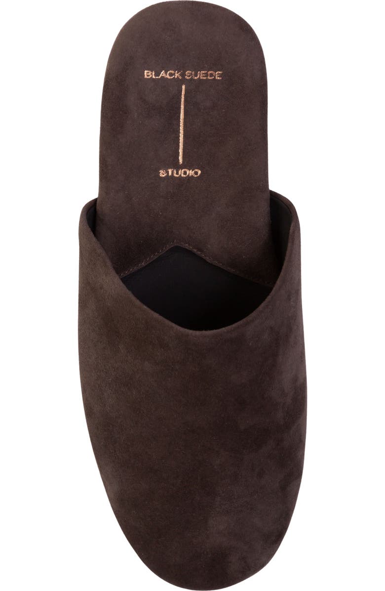 BLACK SUEDE STUDIO Shiloh Mule, Alternate, color, Hot Fudge Suede