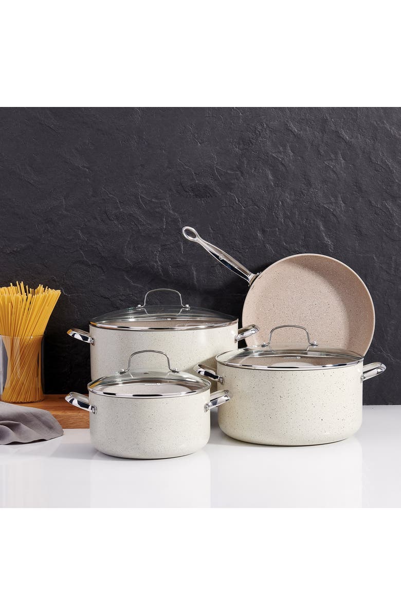 Korkmaz Granita Aluminum Nonstick 12 Inch Frying Pan, Alternate, color, Beige