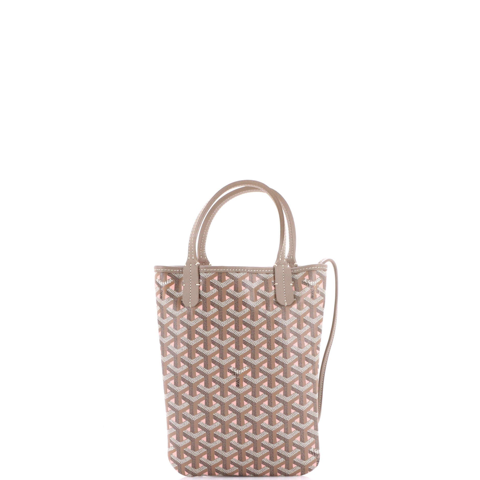 Pre-Owned Goyard Poitiers Tote Claire Voie Coated Canvas Mini, Alternate, color, Neutral