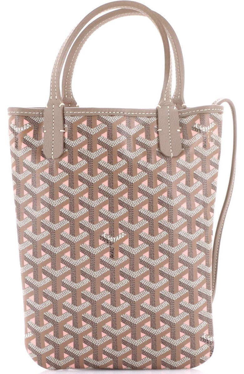 Pre-Owned Goyard Poitiers Tote Claire Voie Coated Canvas Mini, Alternate, color, Neutral