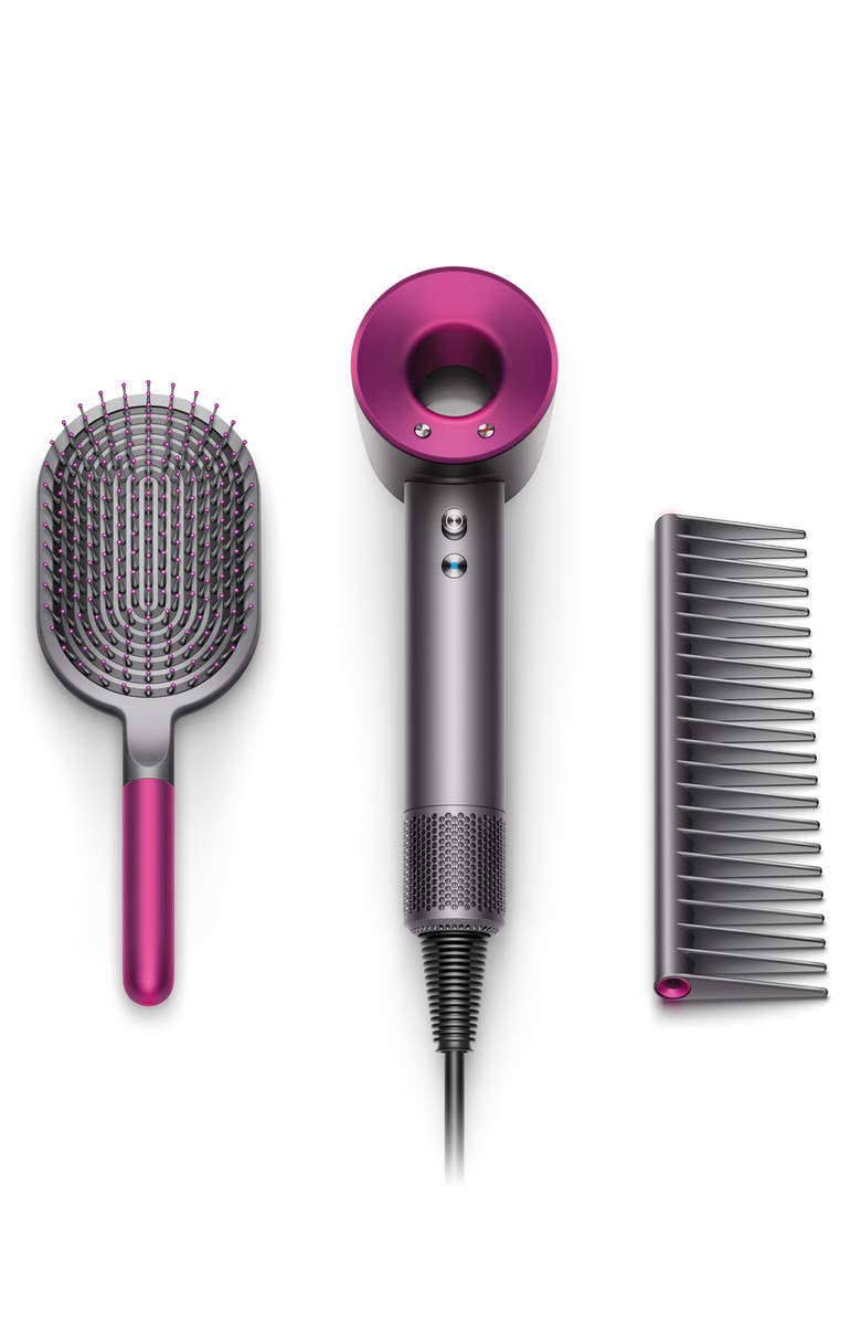 Dyson Supersonic<sup>™</sup> Hair Dryer, Detangling Comb & Paddle Brush Set, Main, color, 
