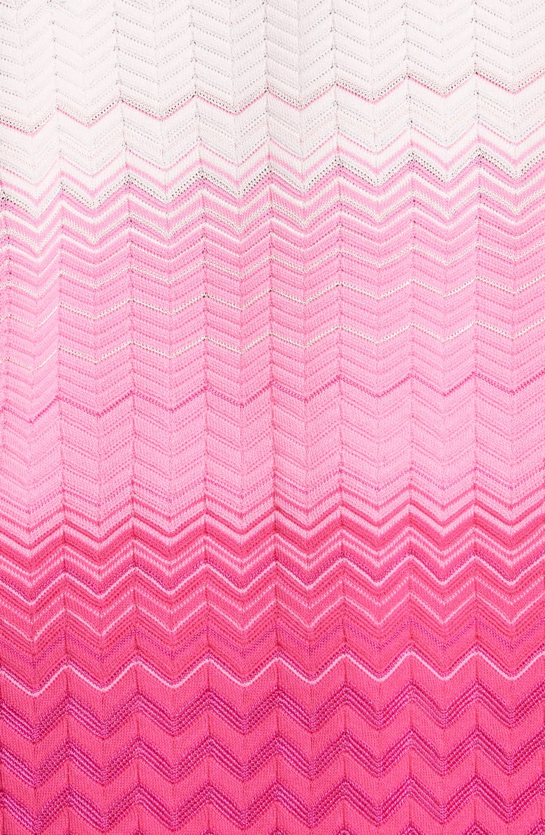 Missoni Zig Zag Cotton Blend Polo Sweater, Alternate, color, 