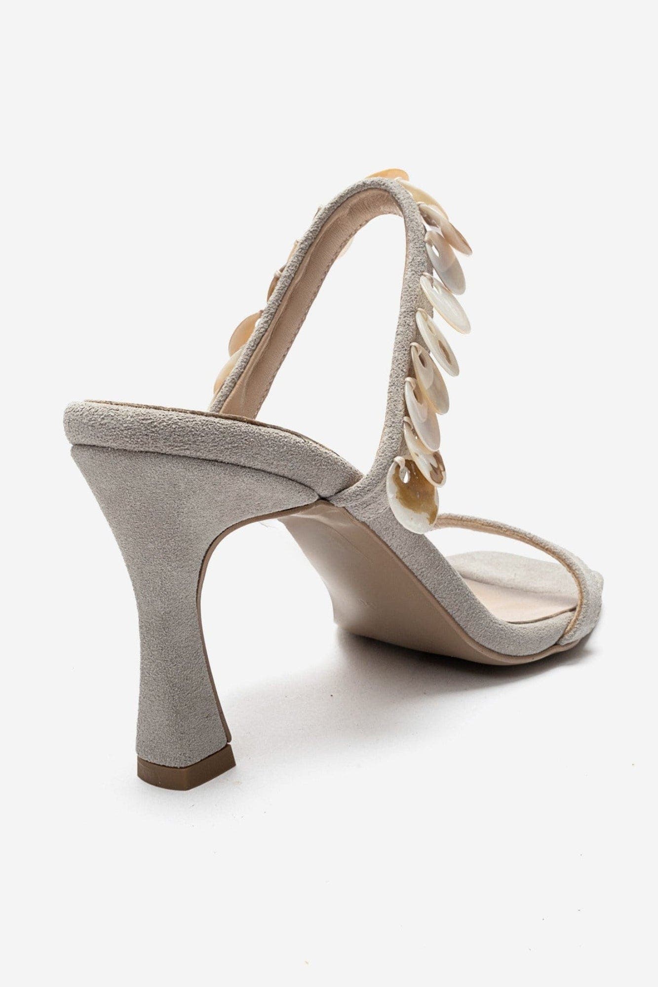 Arund Leather Stiletto Ankle Strap Sandal, Alternate, color, Beige Suede