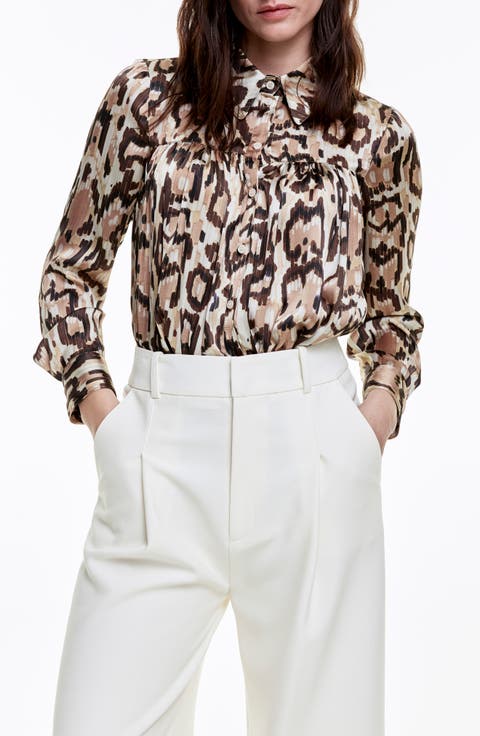 Print Button-Up Shirt