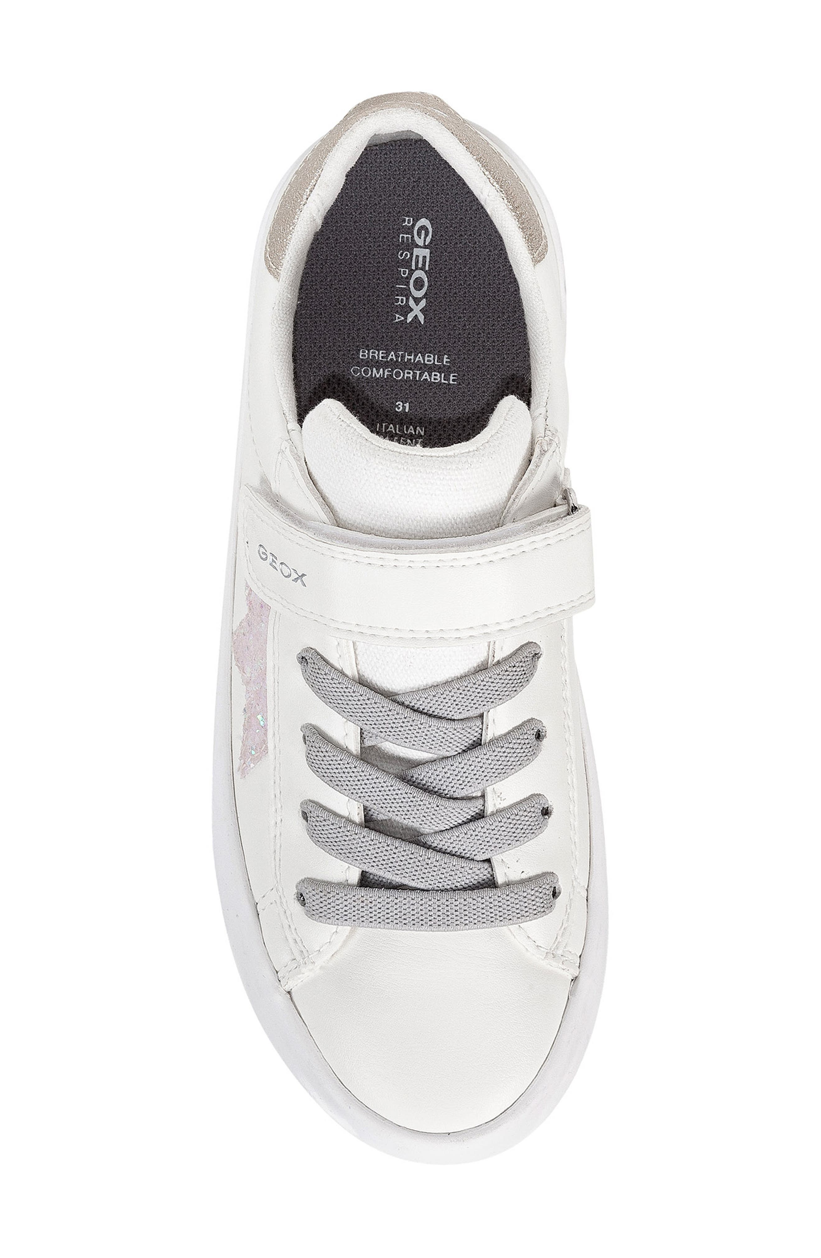 Kids' Kilwi Sneaker, Alternate, color, WHITE/ PINK