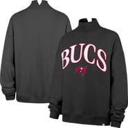 '47 Women's '47 Charcoal Tampa Bay Buccaneers Oversized Vantage Mock Neck Sweatshirt