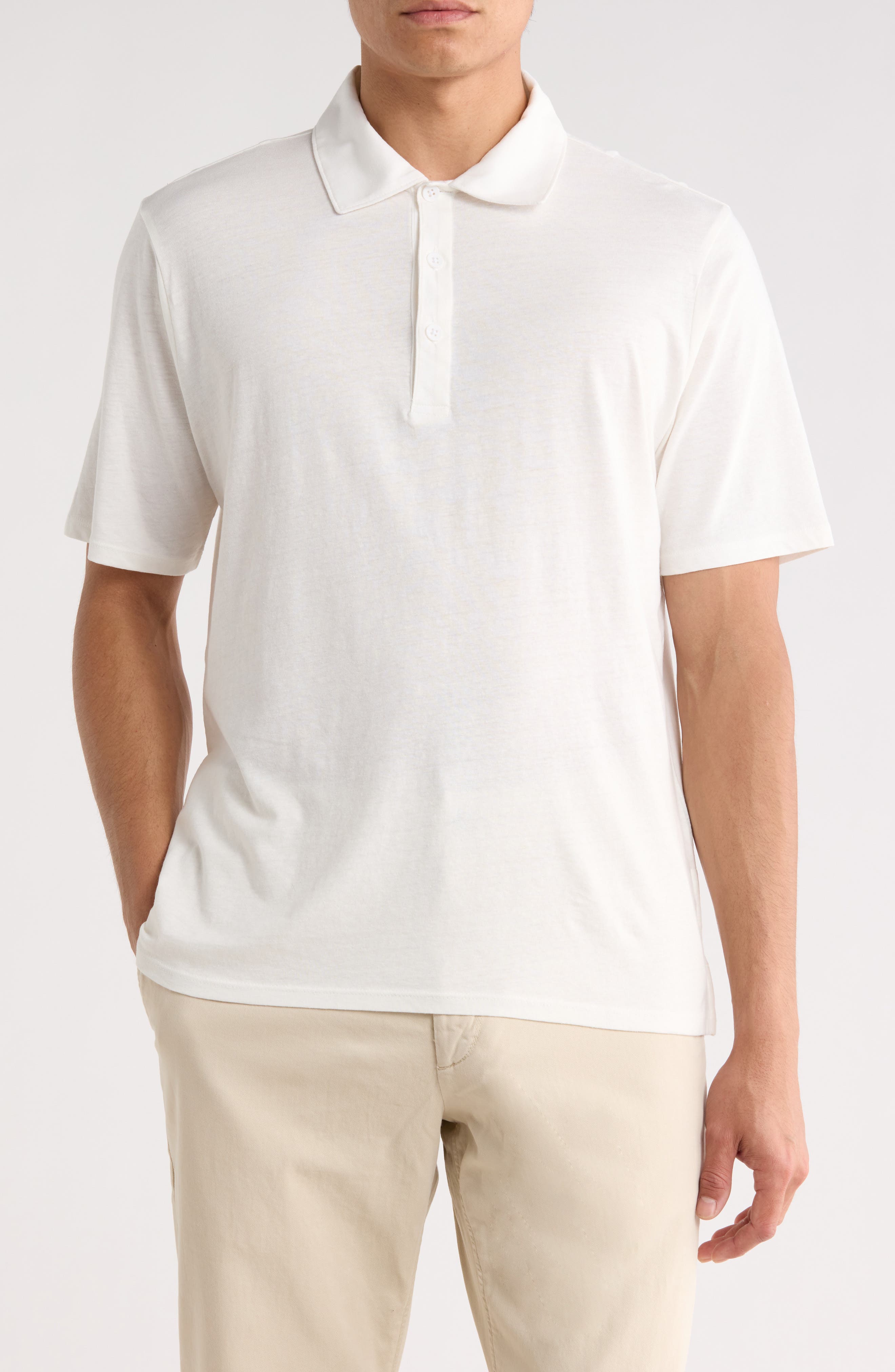 rag & bone Classic Cotton & Linen Polo