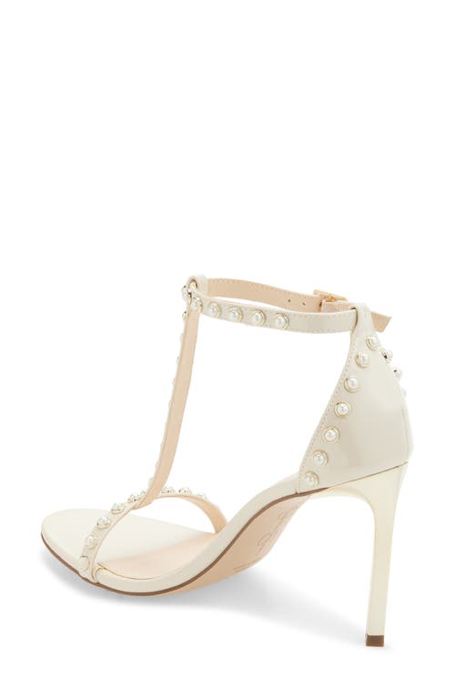 Jessica Simpson Qylla Ankle Strap Stiletto Sandal In White