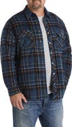 O'Neill Big & Tall Glacier Plaid Superfleece Flannel Shirt Jacket