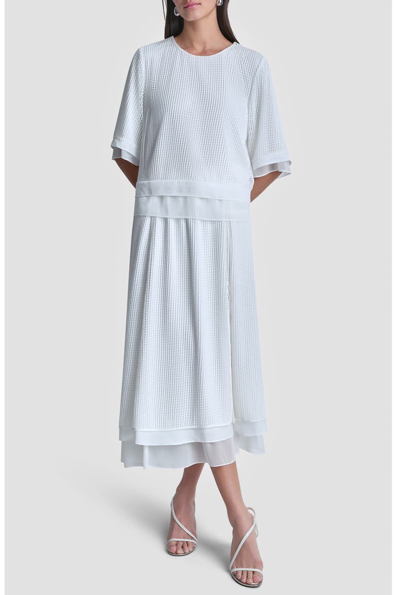 Window Layered Top, Alternate, color, IVORY