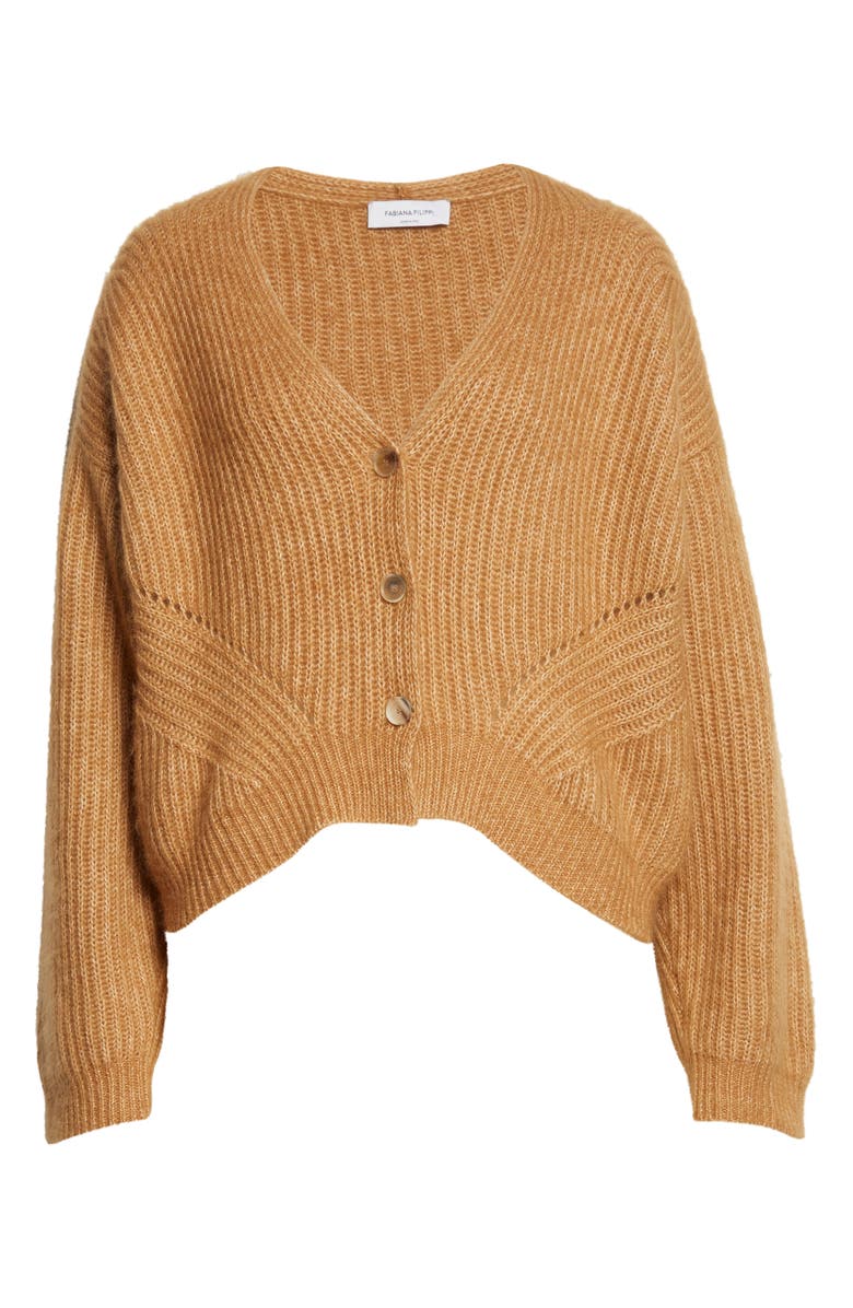 Fabiana Filippi Alpaca & Cotton Cardigan, Alternate, color,
