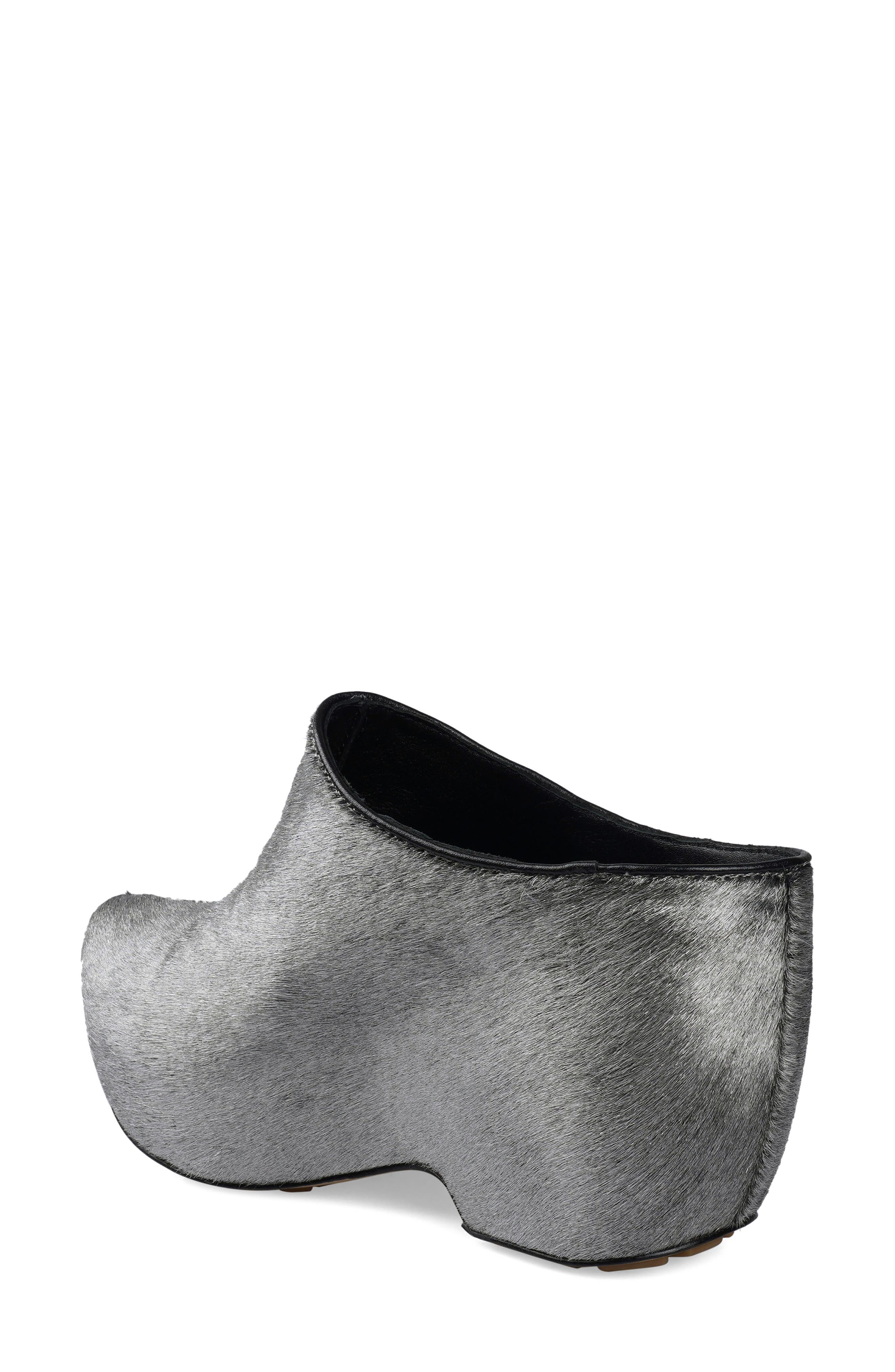 Osmary Genuine Calf Hair Clog, Alternate, color, GRYLT
