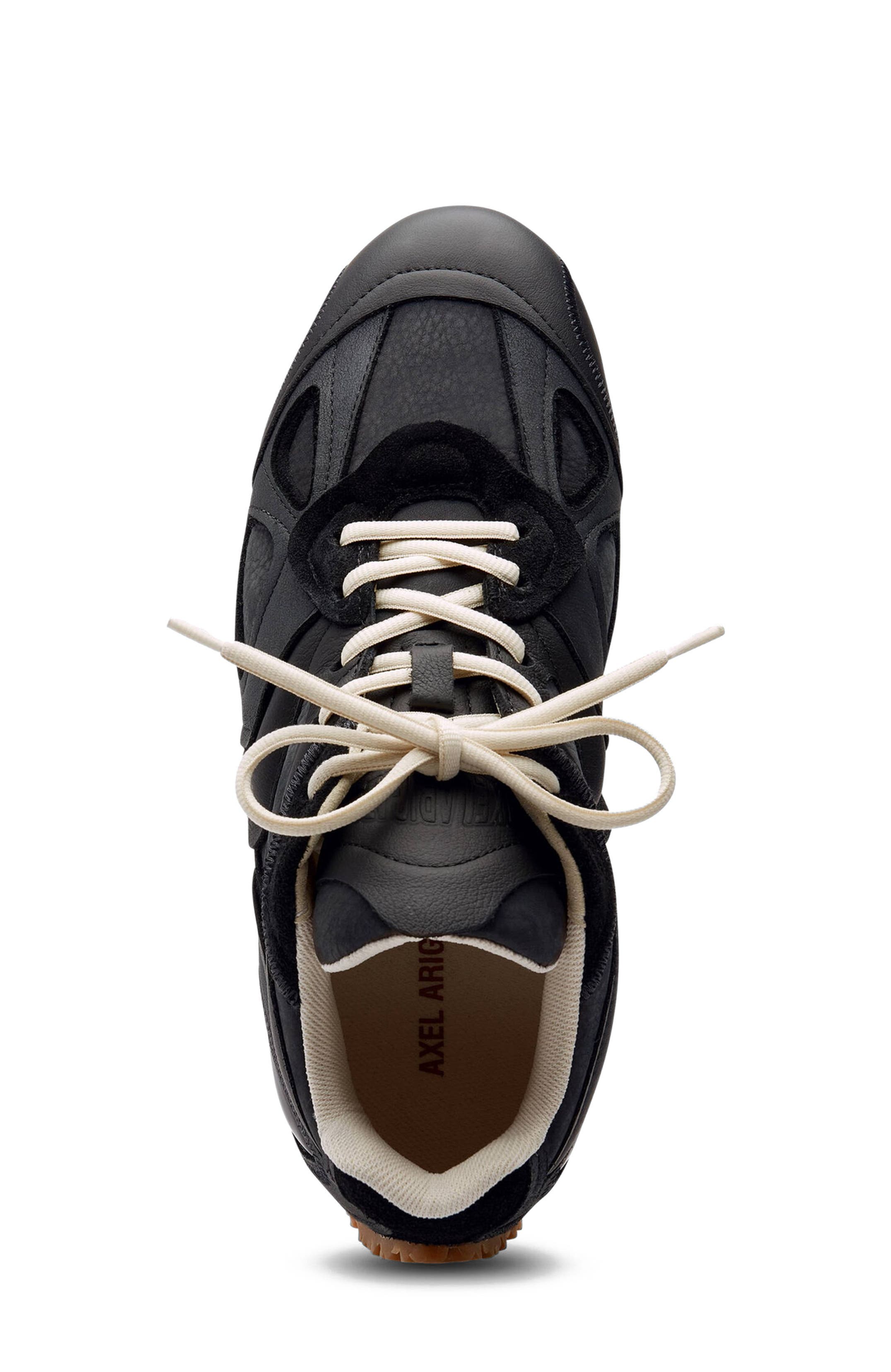 Axel Arigato Slow Leather Runner, Alternate, color, Black/Gum