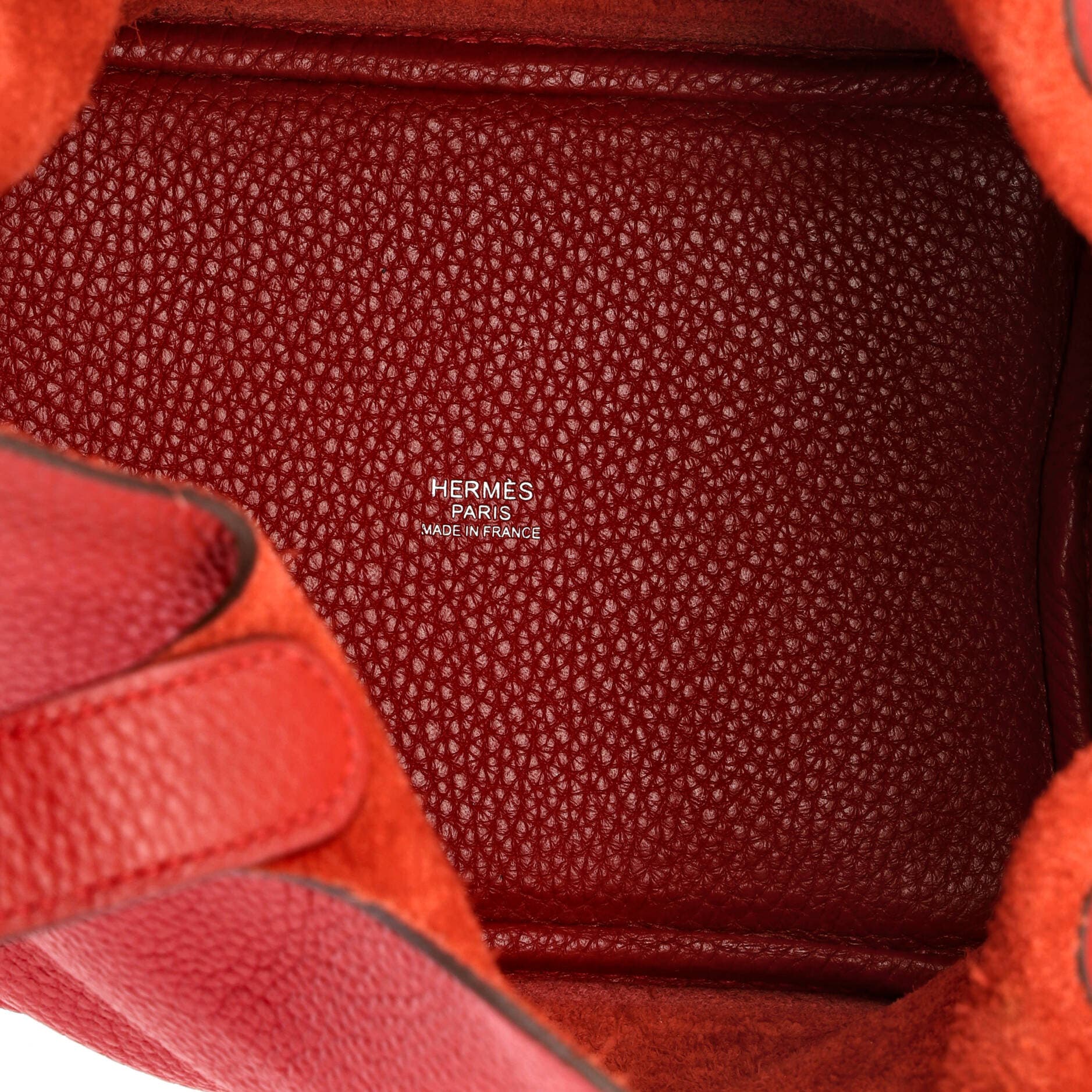 Pre-Owned Hermes Picotin Lock Bag Clemence PM, Alternate, color, Rouge Casaque