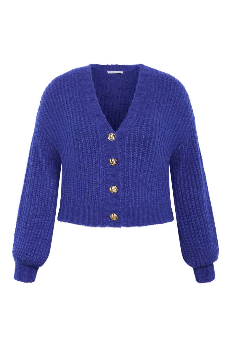 Kiara Ribbed Cardigan, Alternate, color, OCEAN BLUE