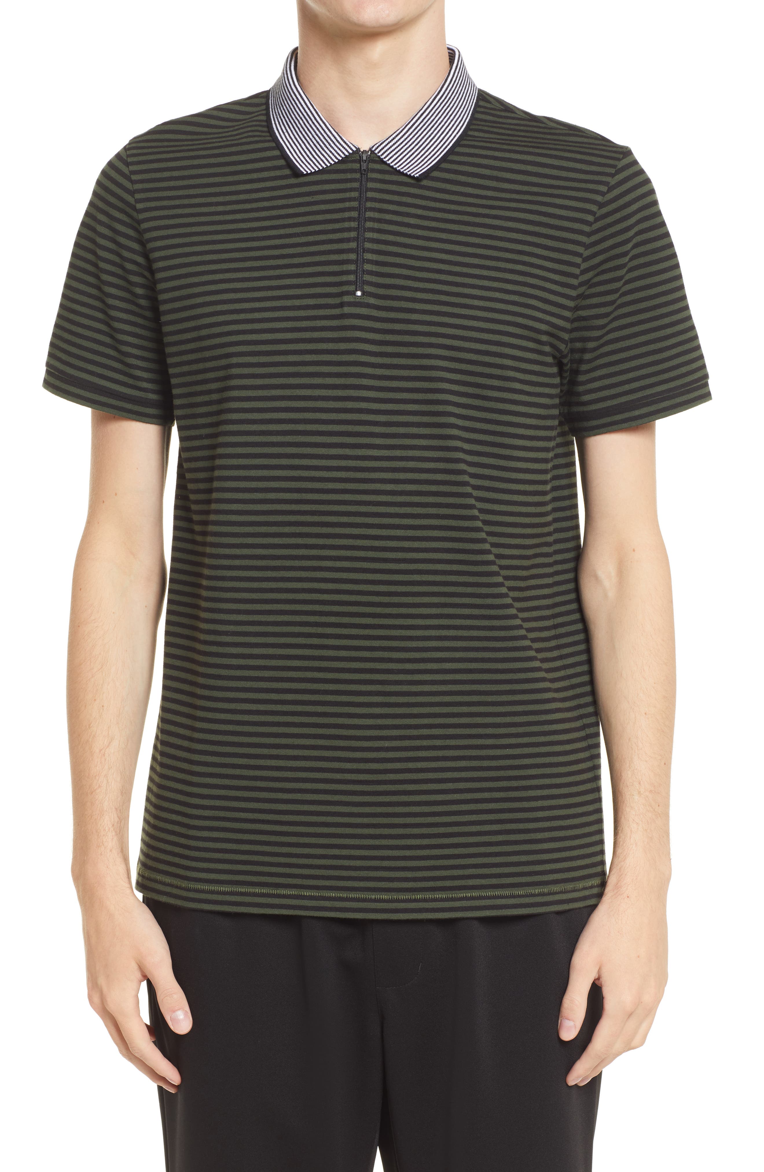 Open Edit Men's Zip Polo (Men) | Nordstromrack
