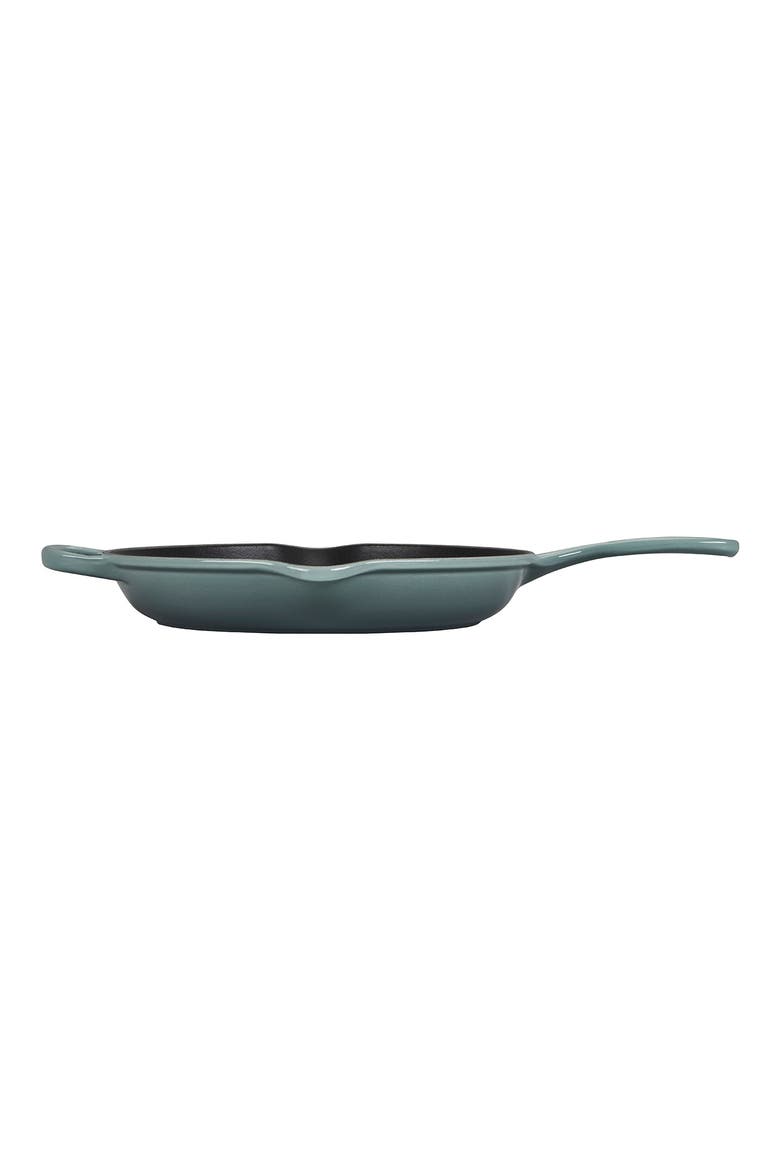 Signature Handle 10 1/4 Inch Enamel Cast Iron Skillet, Alternate, color, SEA SALT