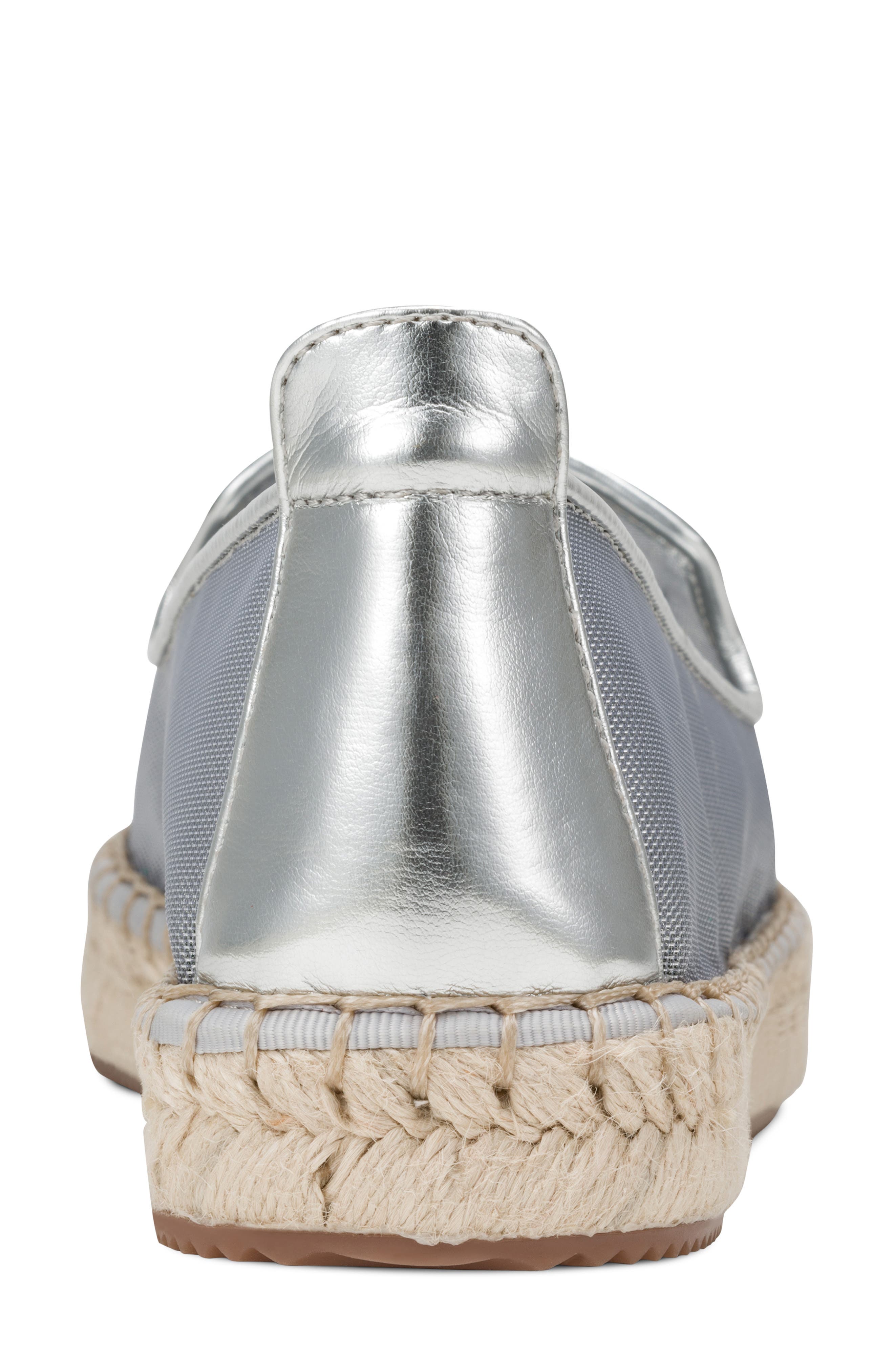 DKNY Miretta Mesh Espadrille, Alternate, color, Silver