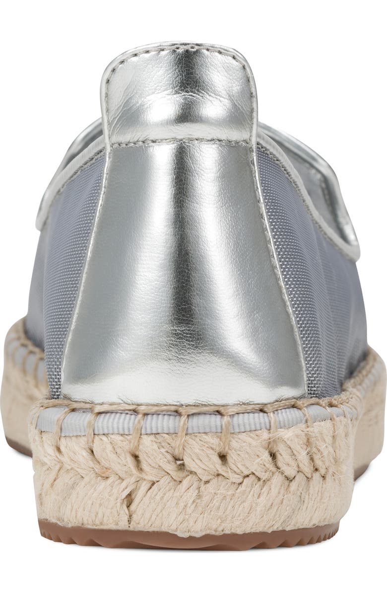 DKNY Miretta Mesh Espadrille, Alternate, color, Silver