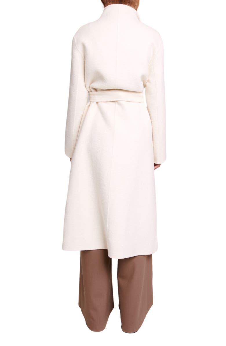 maje Genesis Belted Wool Blend Wrap Coat, Alternate, color, 