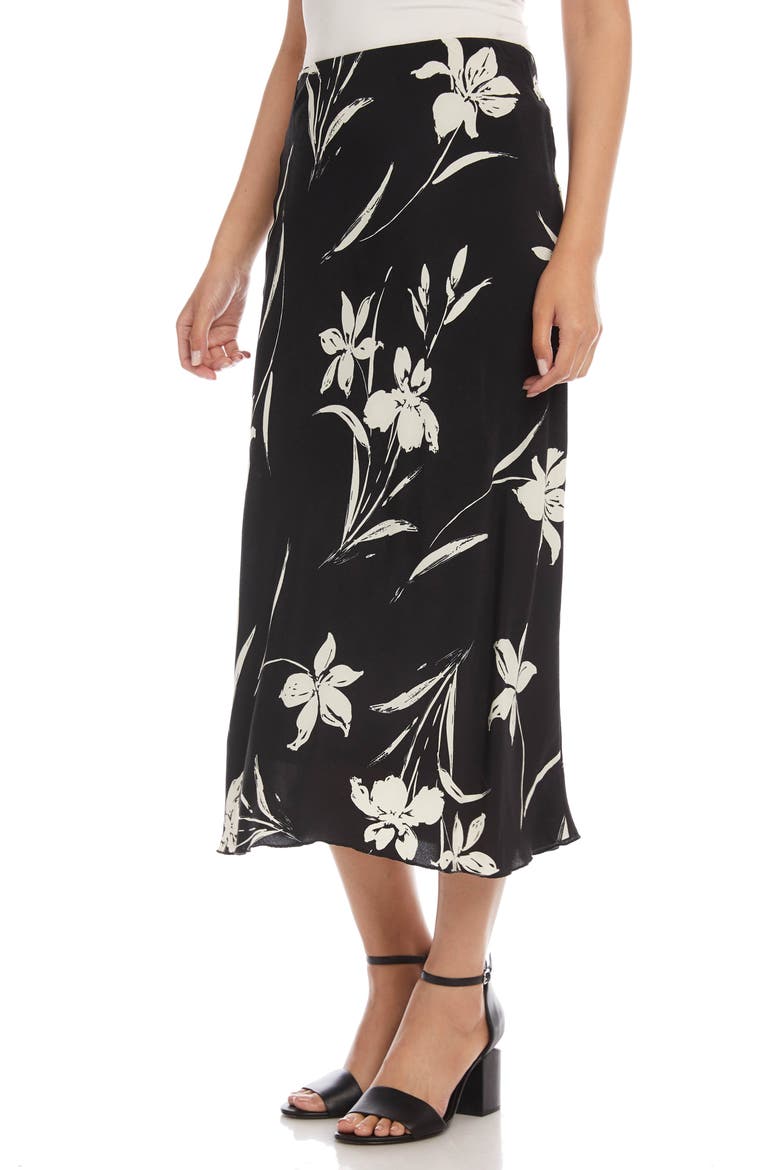 Floral Bias Cut Midi Skirt, Alternate, color, FLORAL