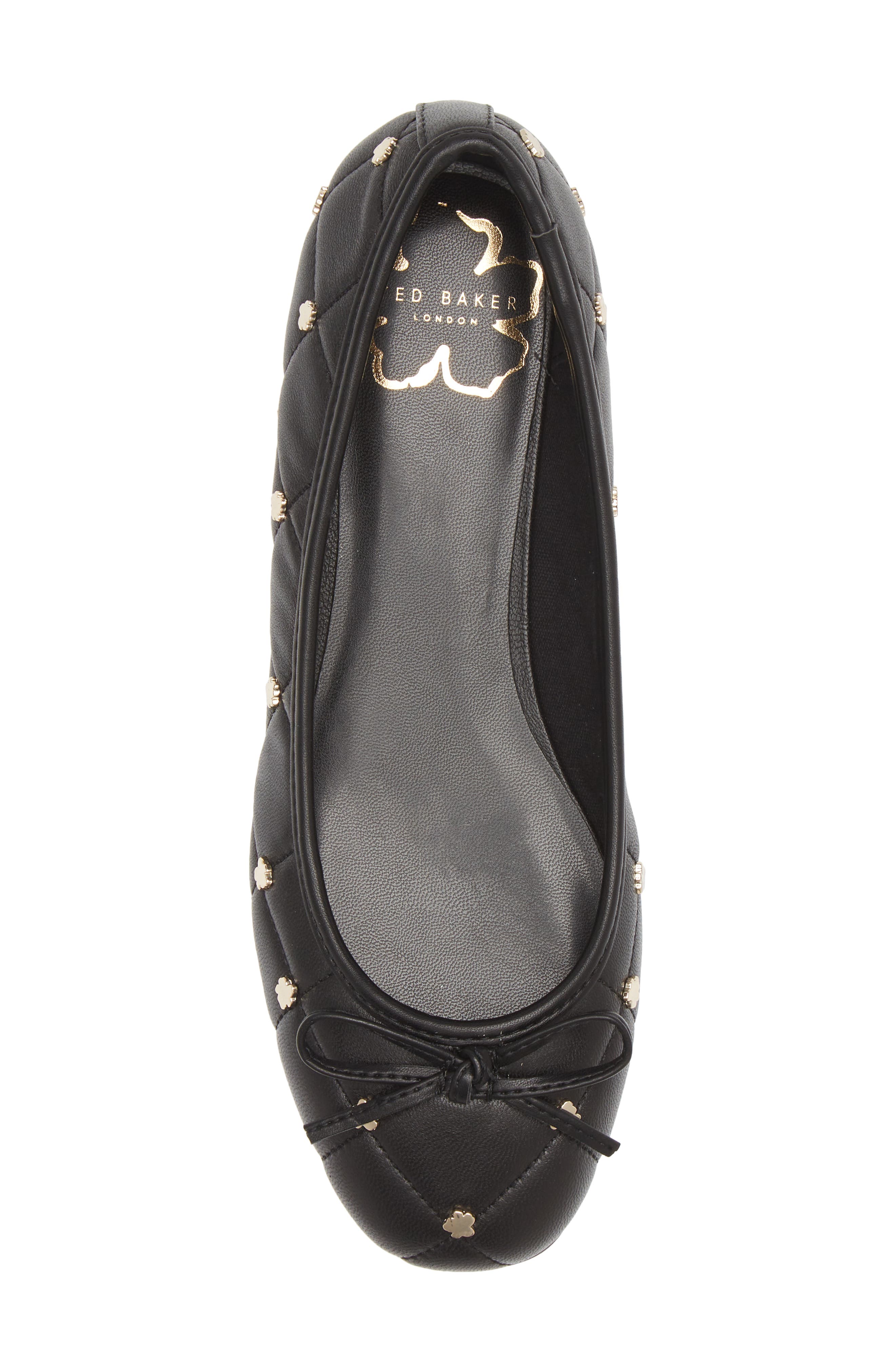 Ted Baker London Libban Quilted Ballerina Flat, Alternate, color, 