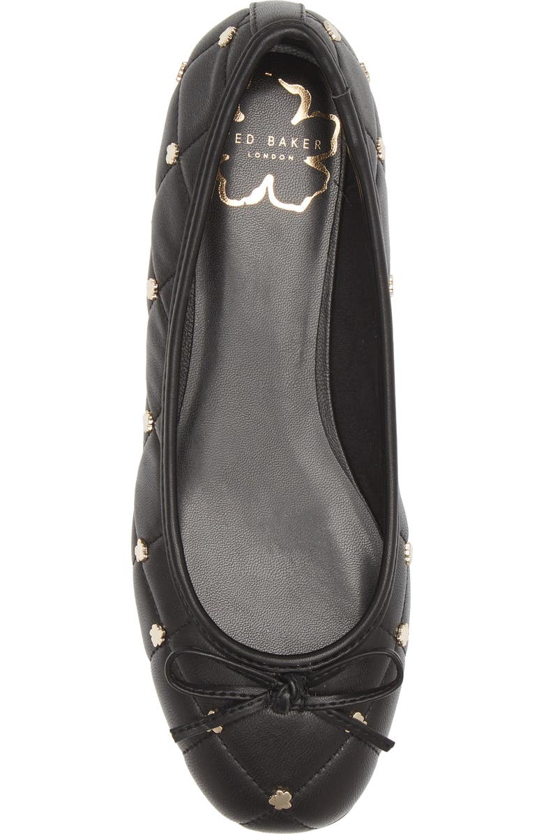 Ted Baker London Libban Quilted Ballerina Flat, Alternate, color,