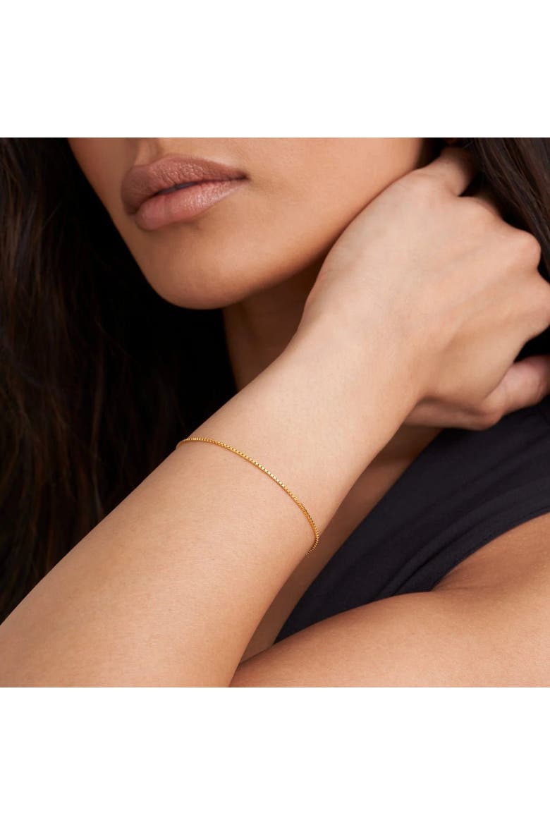 Box Chain Bracelet, Alternate, color, Gold 24k