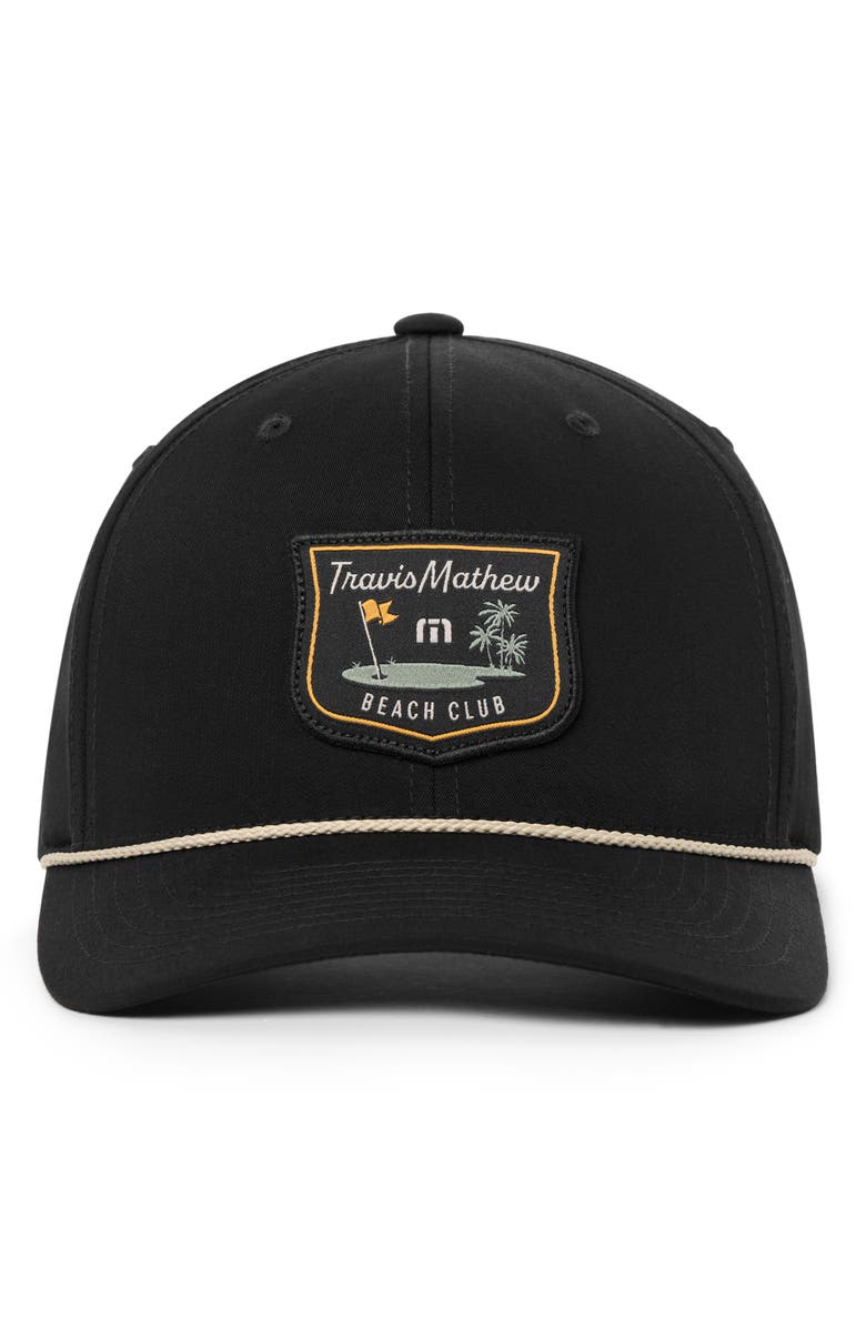 TravisMathew Beach Club Baseball Cap, Main, color, Black
