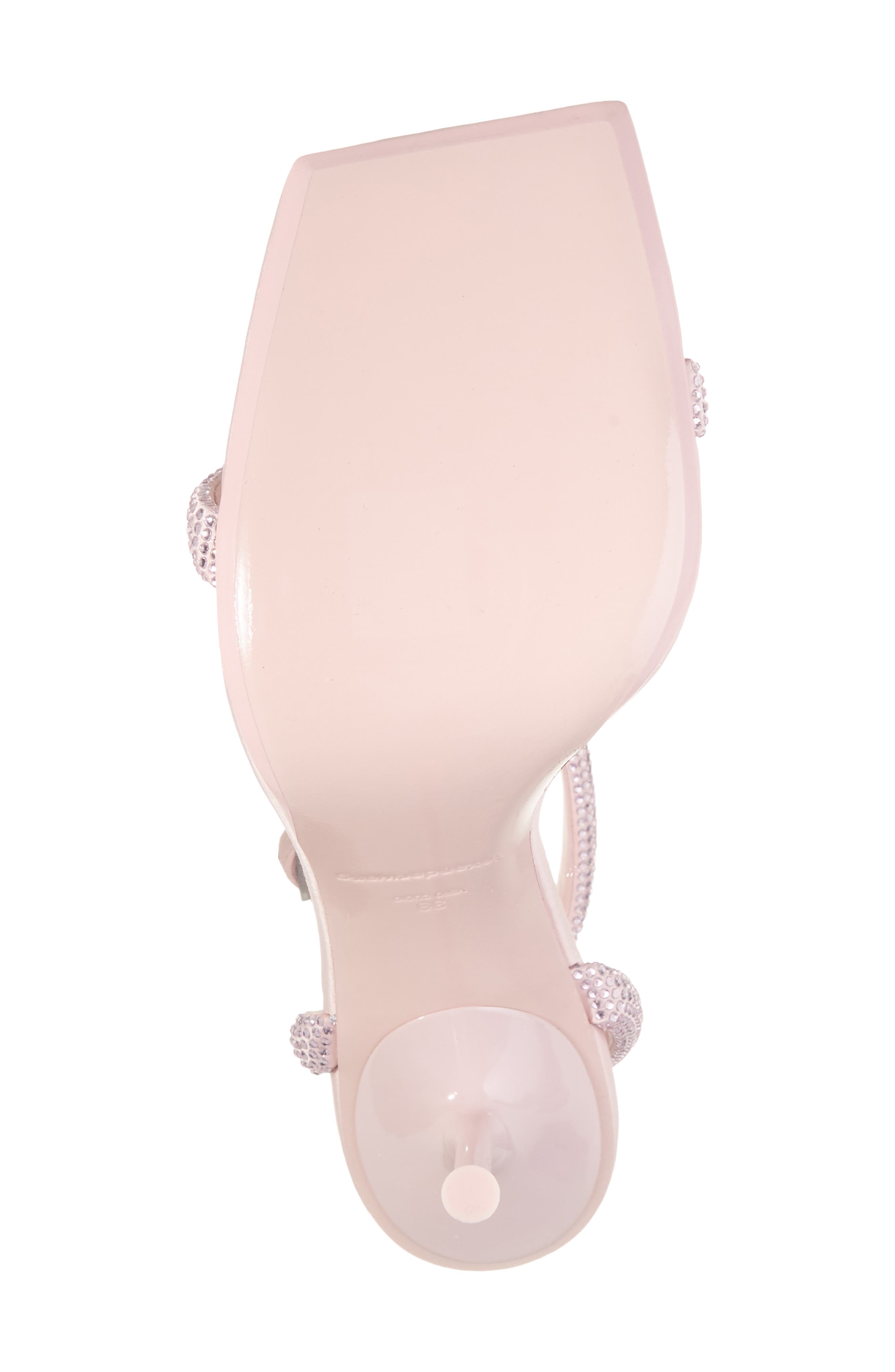 Julie Crystal Logo Ankle Strap Sandal, Alternate, color, LIGHT PINK