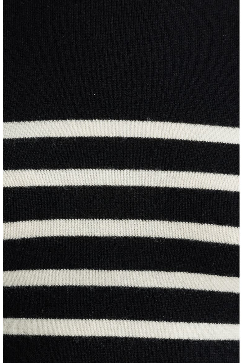 Cashmere Sleeveless Crop Sweater, Alternate, color, BLACK MULTI