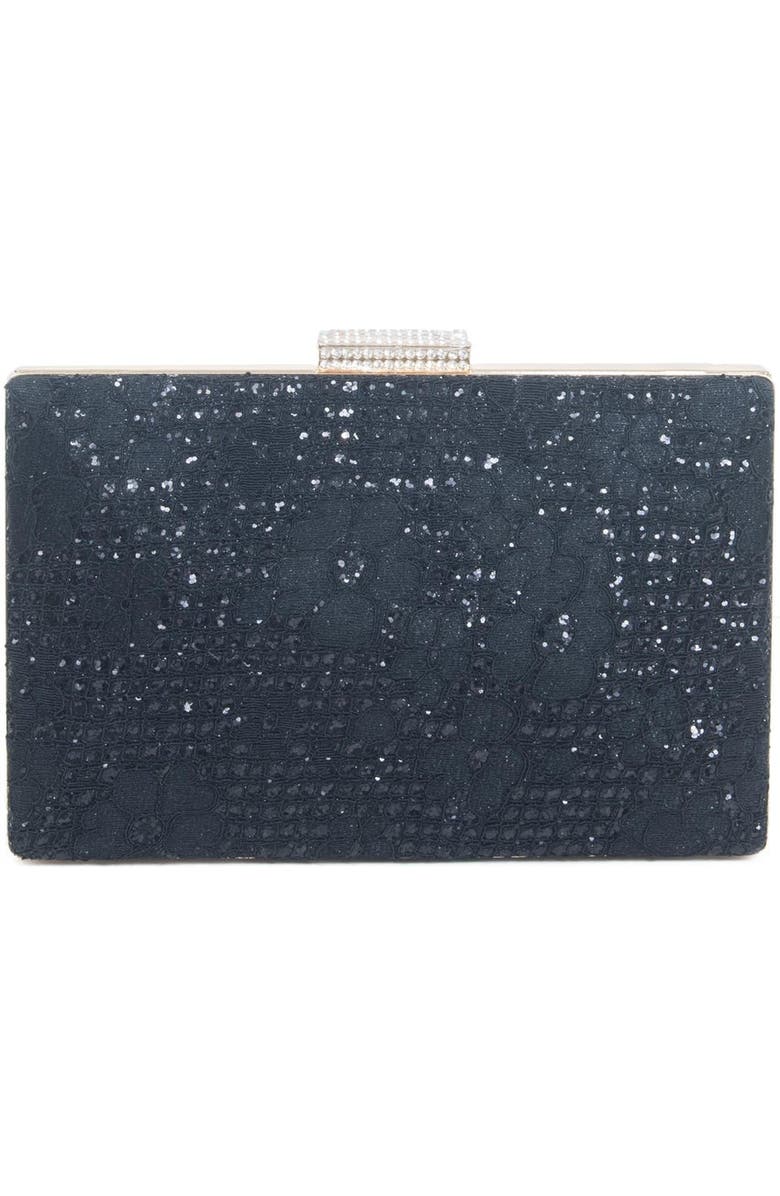 Lauren Lorraine Dandy Clutch, Main, color, Black