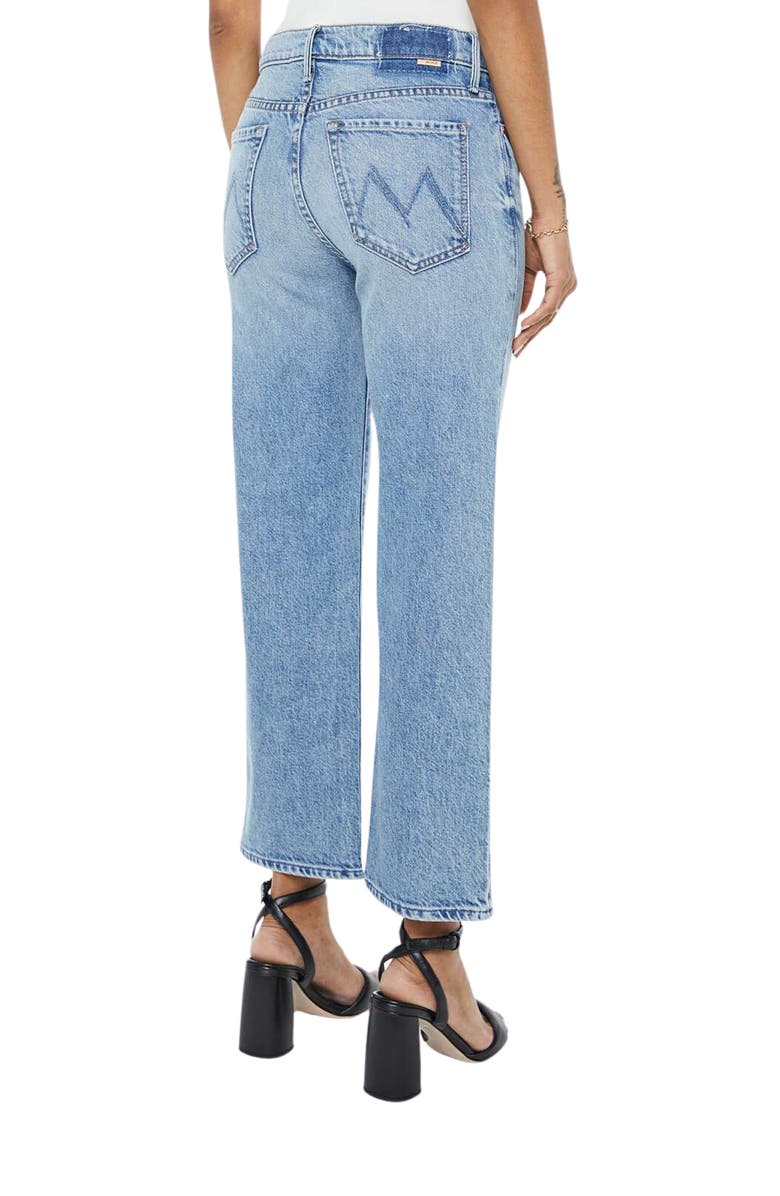 MOTHER Lil Kick It High Waist Straight Leg Jeans, Alternate, color, Birds Gone Wild
