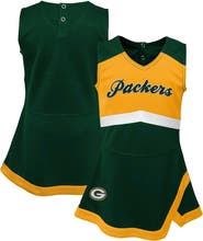Outerstuff Girls Infant Green Green Bay Packers Cheer Captain Jumper Dress