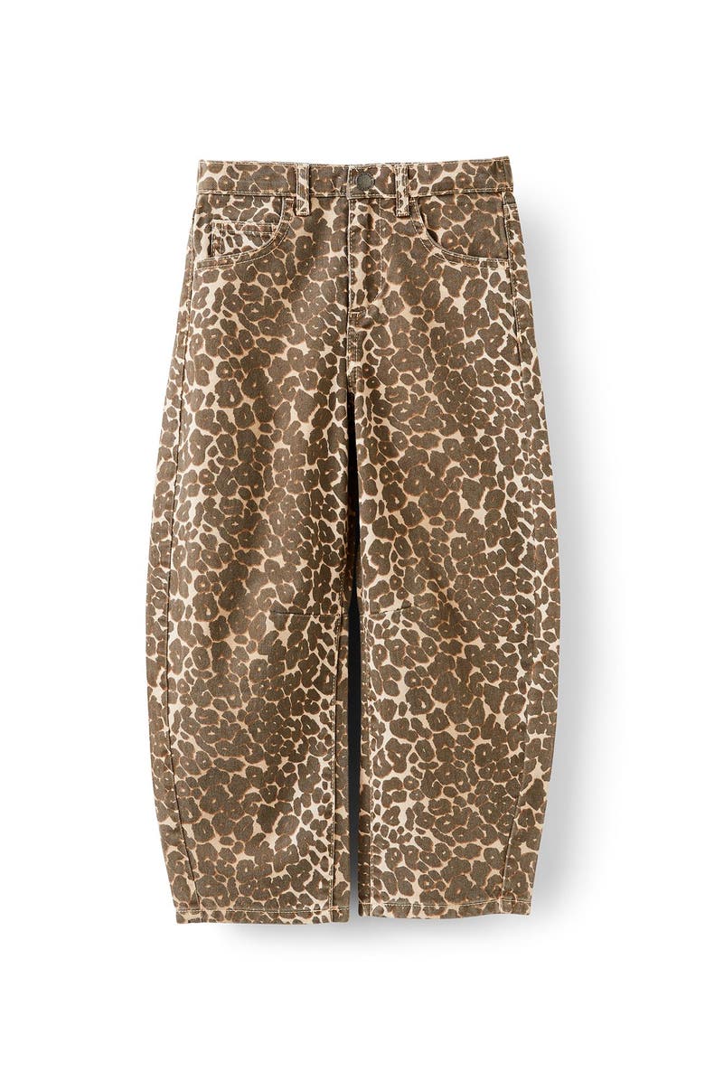 Cotton On Kids Kid's Unisex Barrel Leg Denim Jean, Main, color, Summer Leopard