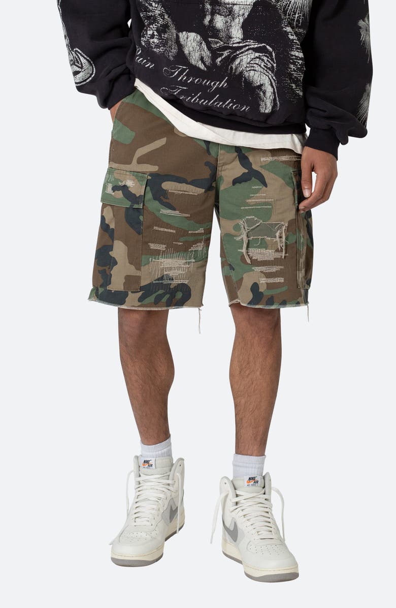 mnml Distressed Cargo Shorts, Alternate, color,