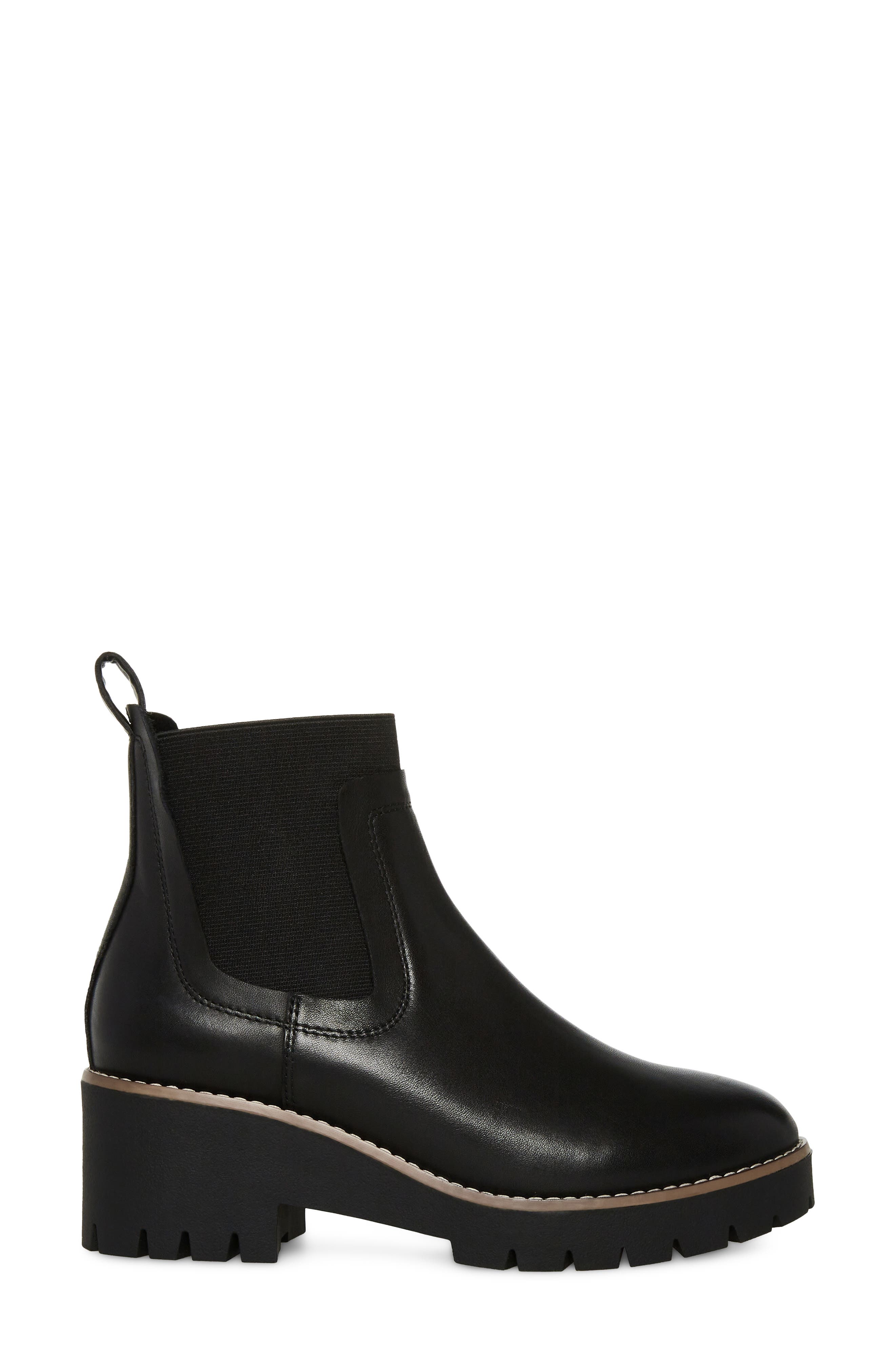 Donovan Waterproof Chelsea Boot, Alternate, color, BLACK LEATHER