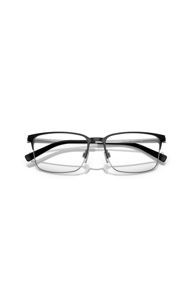 Ralph Lauren 55mm Rectangle optical glasses, Alternate, color, Black
