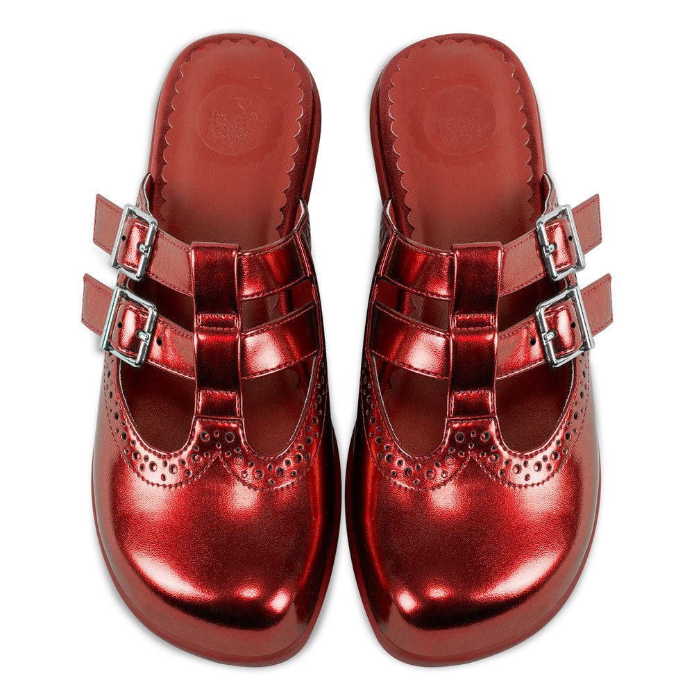 Hot Chocolate Design Chrome Crush Crimson Clog, Alternate, color, Chrome Crush Crimson