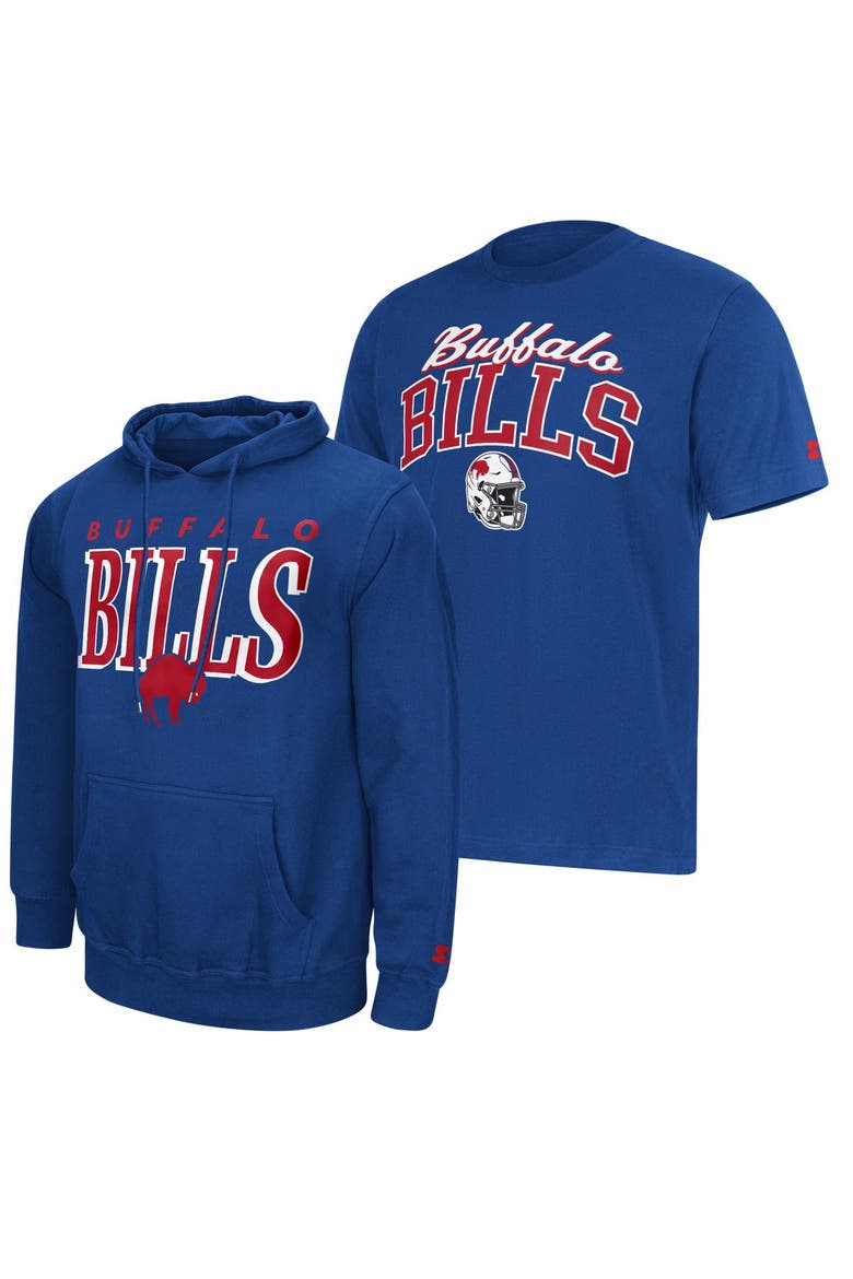 Men's Starter  Royal Buffalo Bills Vintage Logo Hoodie & T-Shirt Combo Pack, Main, color, Royal