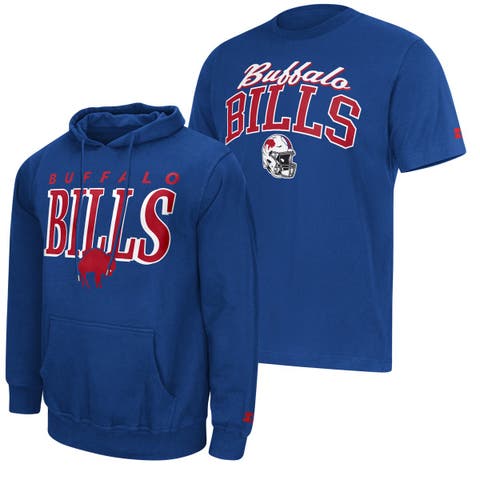 Men's Starter  Royal Buffalo Bills Vintage Logo Hoodie & T-Shirt Combo Pack