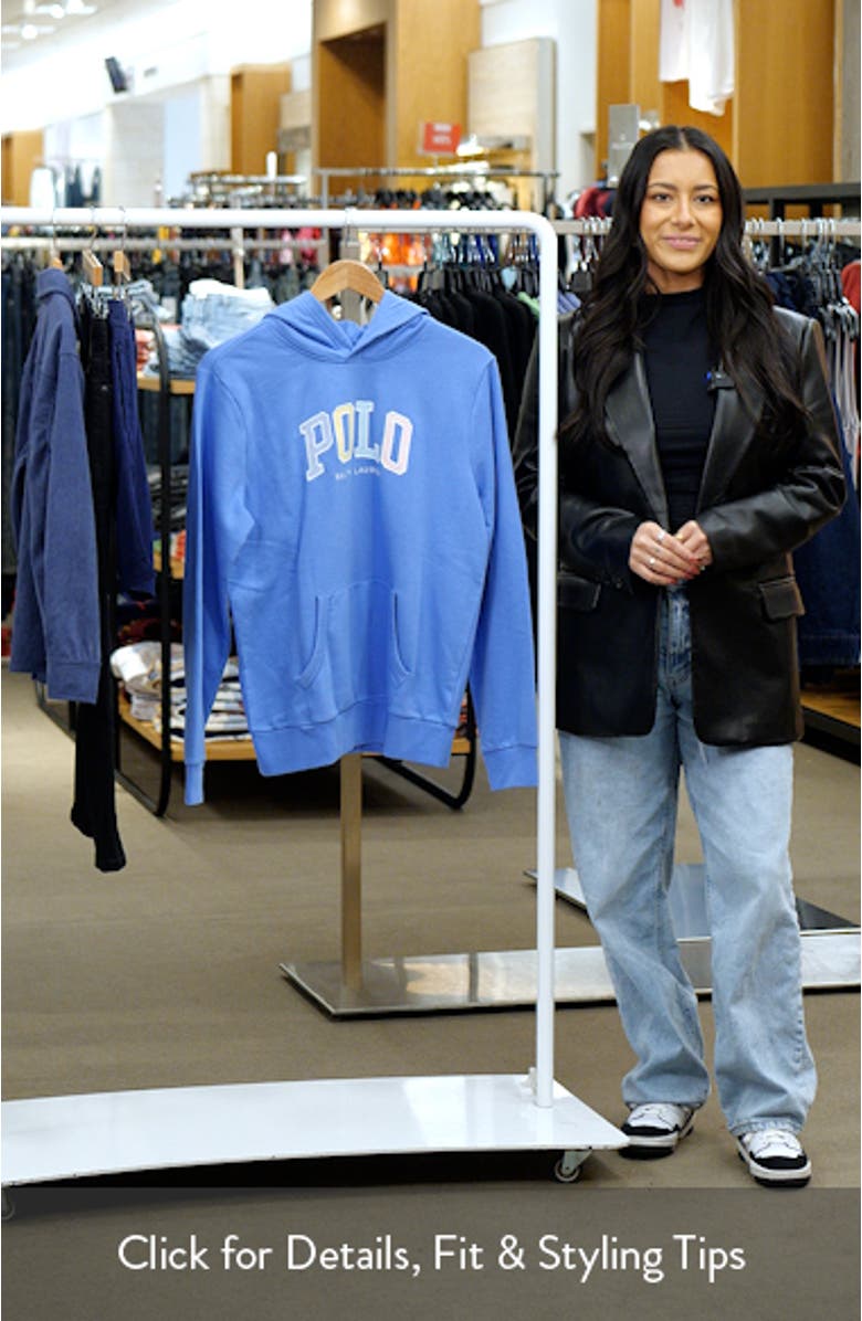 Kids' Logo Appliqué Cotton French Terry Hoodie, sales video thumbnail