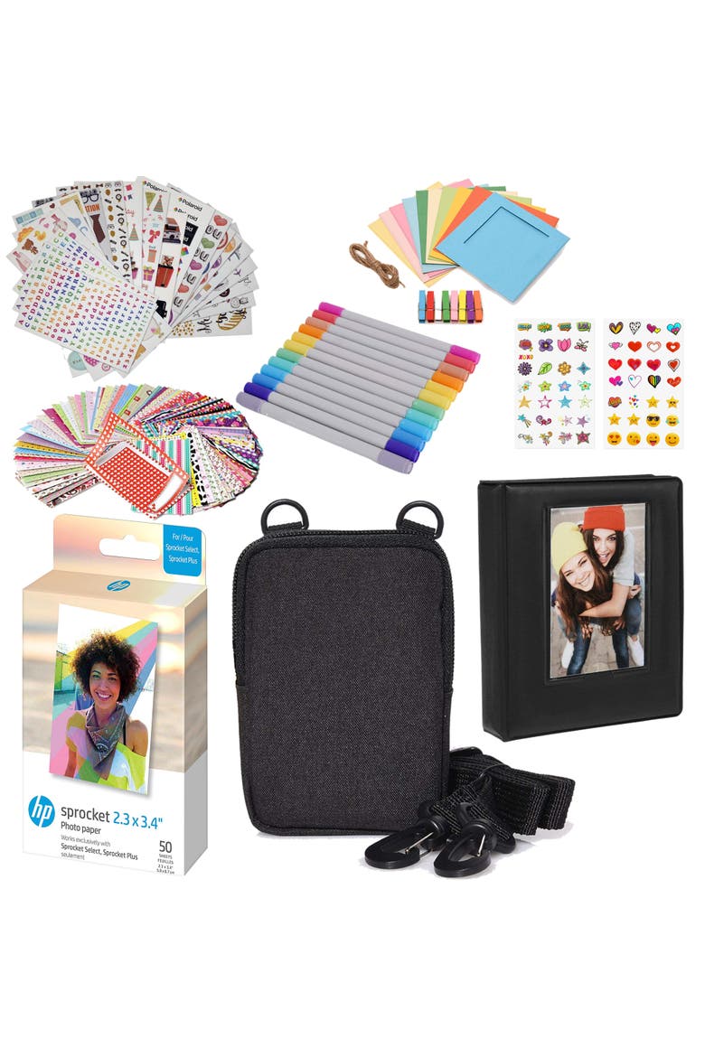 Sprocket 2.3x3.4 Zink Photo Paper (50 Pack) with Bundle, Main, color, White